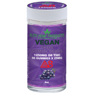 Delta 8 Vegan Gummies 1250mg Grape