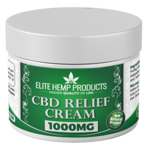 CBD relief cream 1000mg from Elite Hemp products,